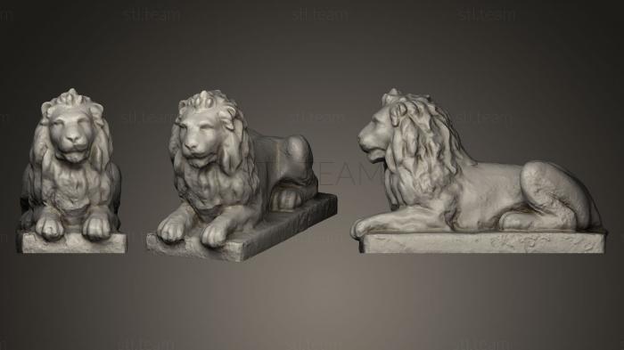 Статуэтки львы тигры сфинксы Lion Statue_3